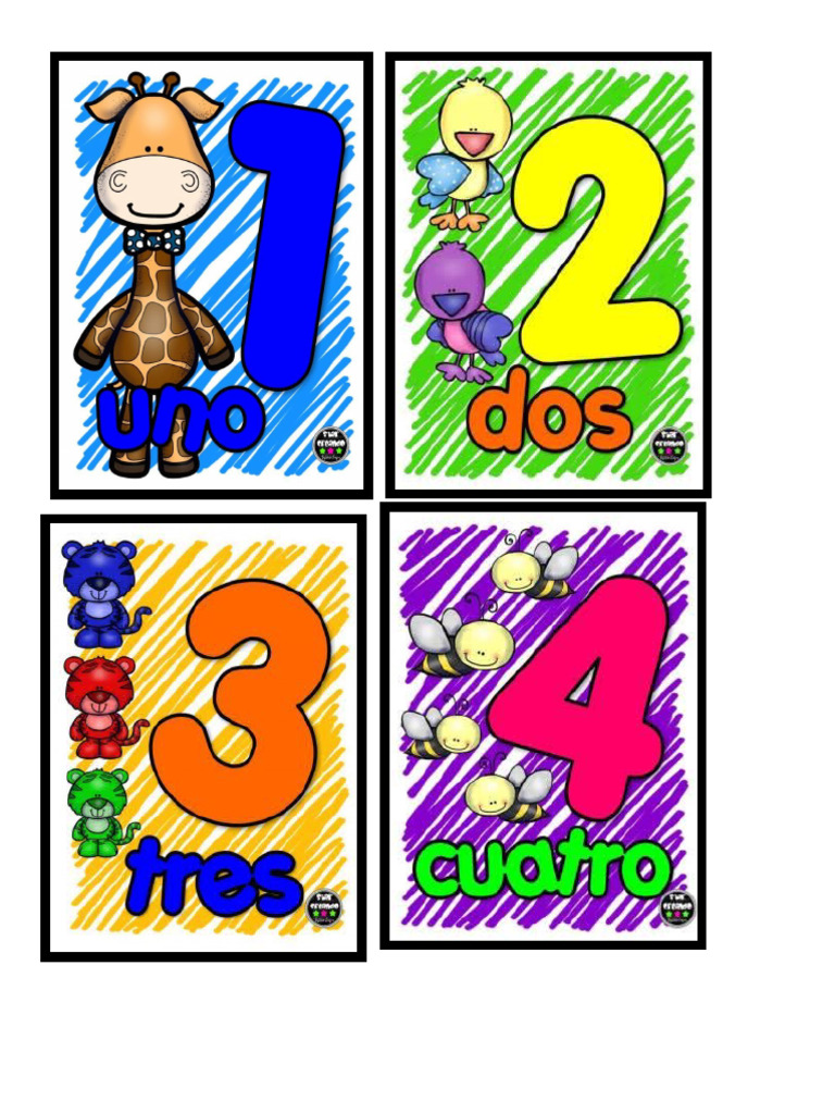Fichas Numeros Hasta El 10 | PDF