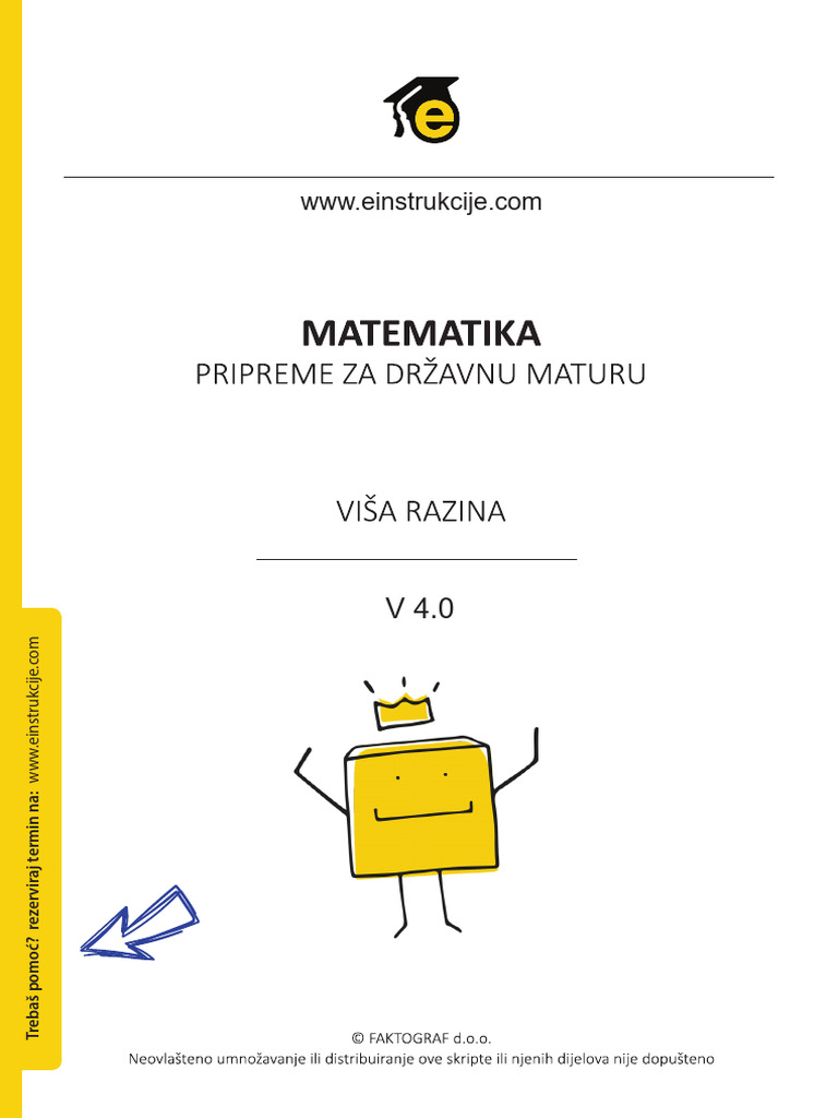 Matematika A Razina Einstrukcije | PDF