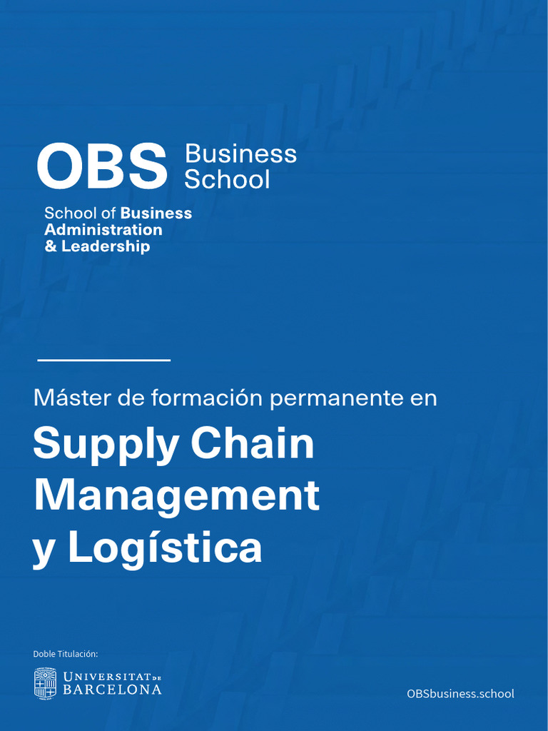 Máster en Supply Chain y Logística Online | PDF | Cadena de suministro ...