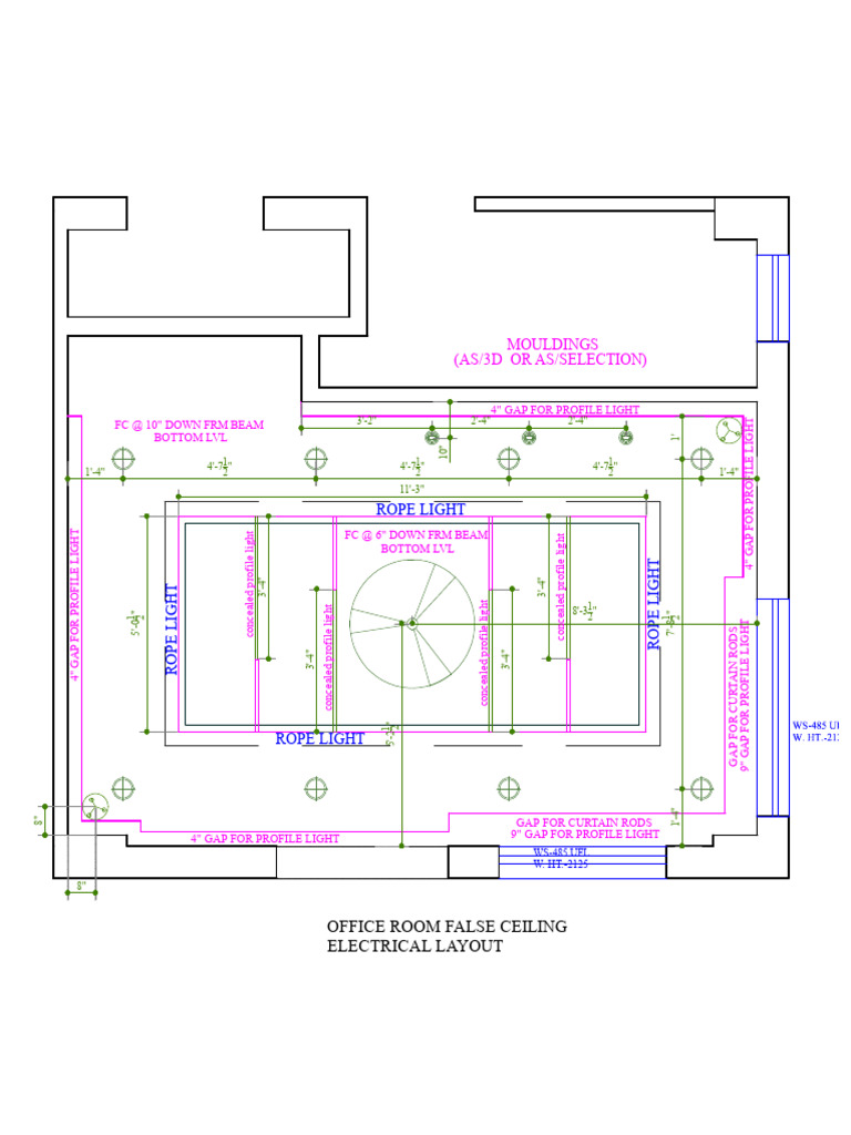 Ceiling Electrical Layout Details | PDF | Architectural Elements ...