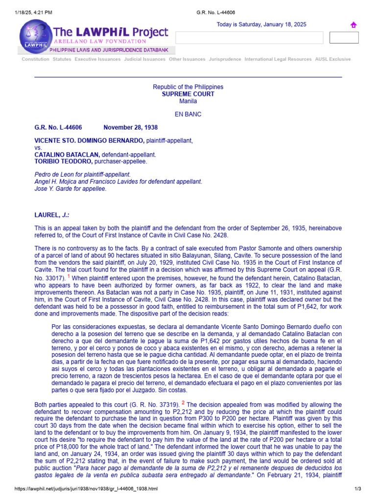 Supreme Court Ruling on Land Ownership Case | PDF | Lawsuit | Appeal