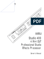 4 In-4 Out Professional Studio Effects Processor