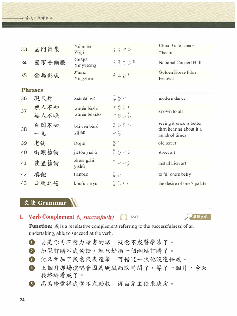當代中文課程4 - 課本-4 | PDF