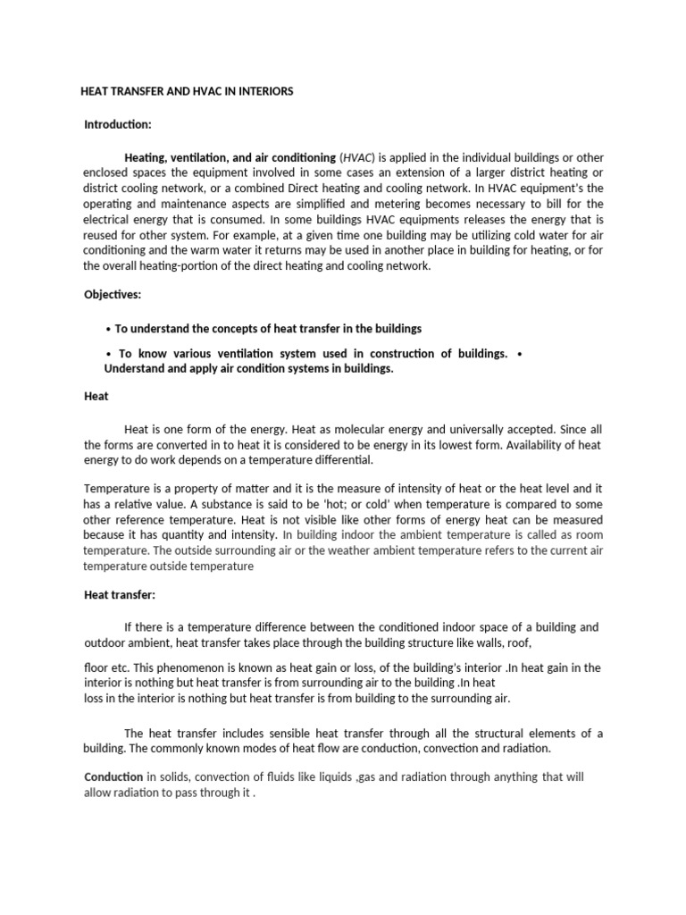 HVAC Heat Transfer in Buildings | PDF | Heat Transfer | Air Conditioning