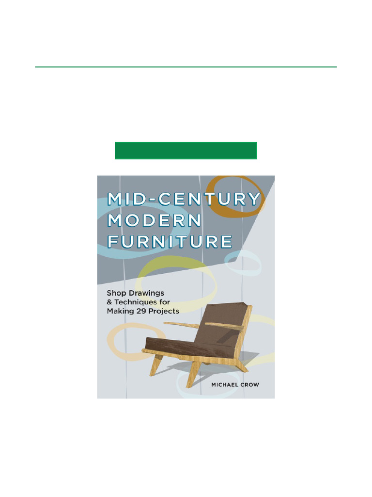 View of Best Selling Mid Century Modern Furniture Shop Drawings & Techniques ...