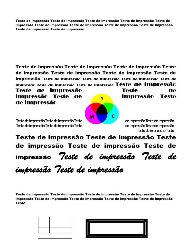Teste de Cor de Impressora JCLM | PDF | Design gráfico | Cor