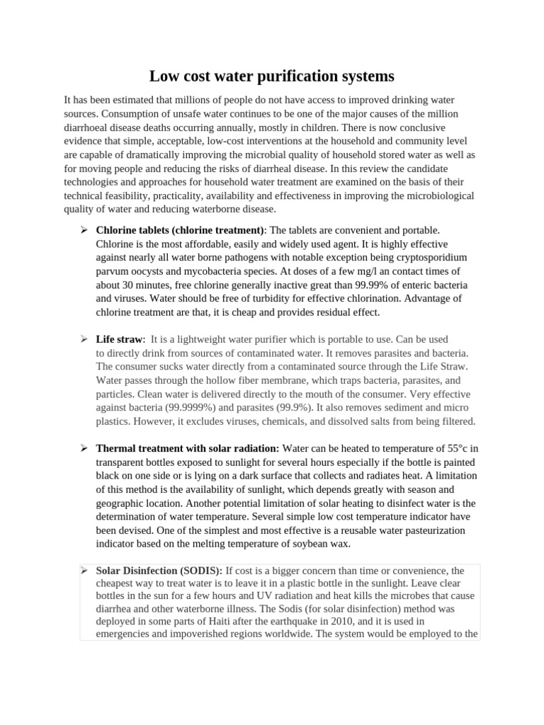 Curated visual reference: Gallery Detail: Low Cost Water Purification Systems Pdf