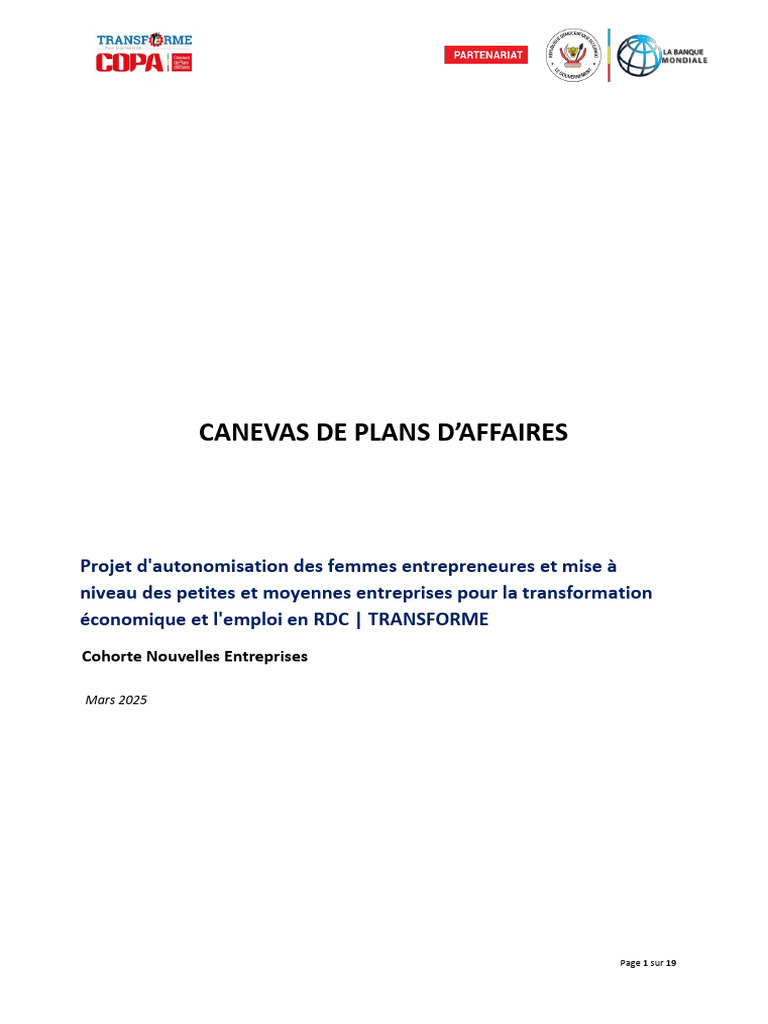 Autonomisation des femmes en RDC | PDF | Commercialisation | Dépréciation