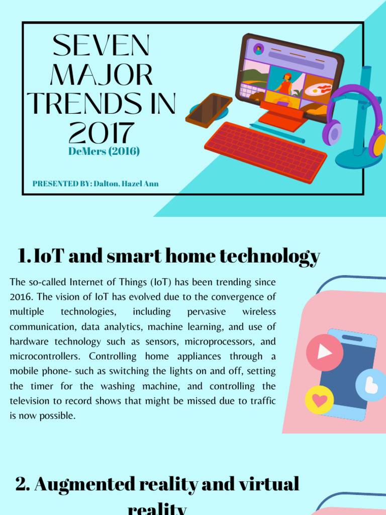 Tech Trends for Innovators 2017 | PDF | Internet Of Things | Augmented ...