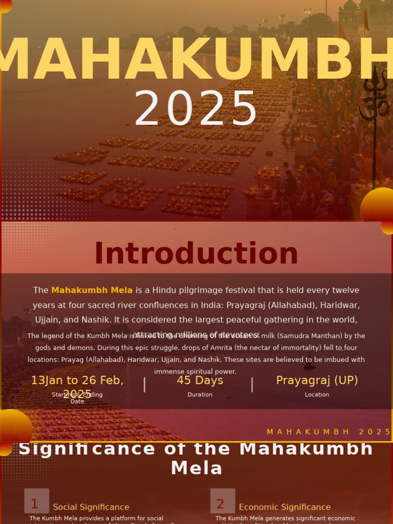 Mahakumbh Mela 2025: Key Details | PDF
