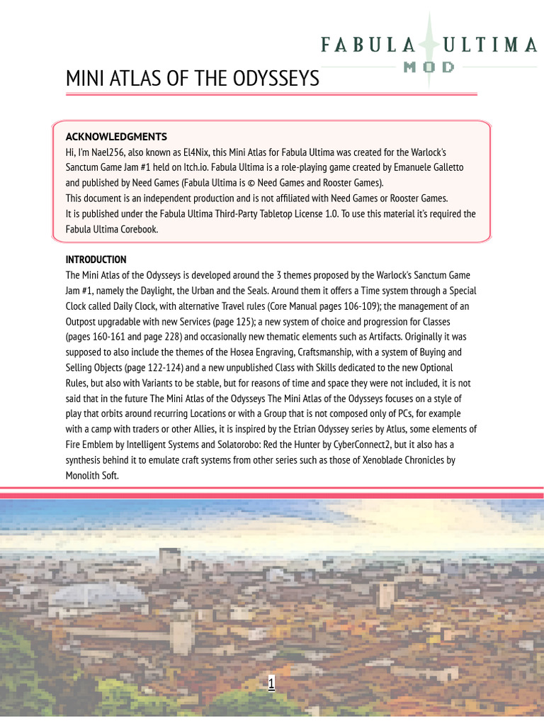 Mini Atlas of the Odysseys Guide | PDF | Role Playing Video Games ...