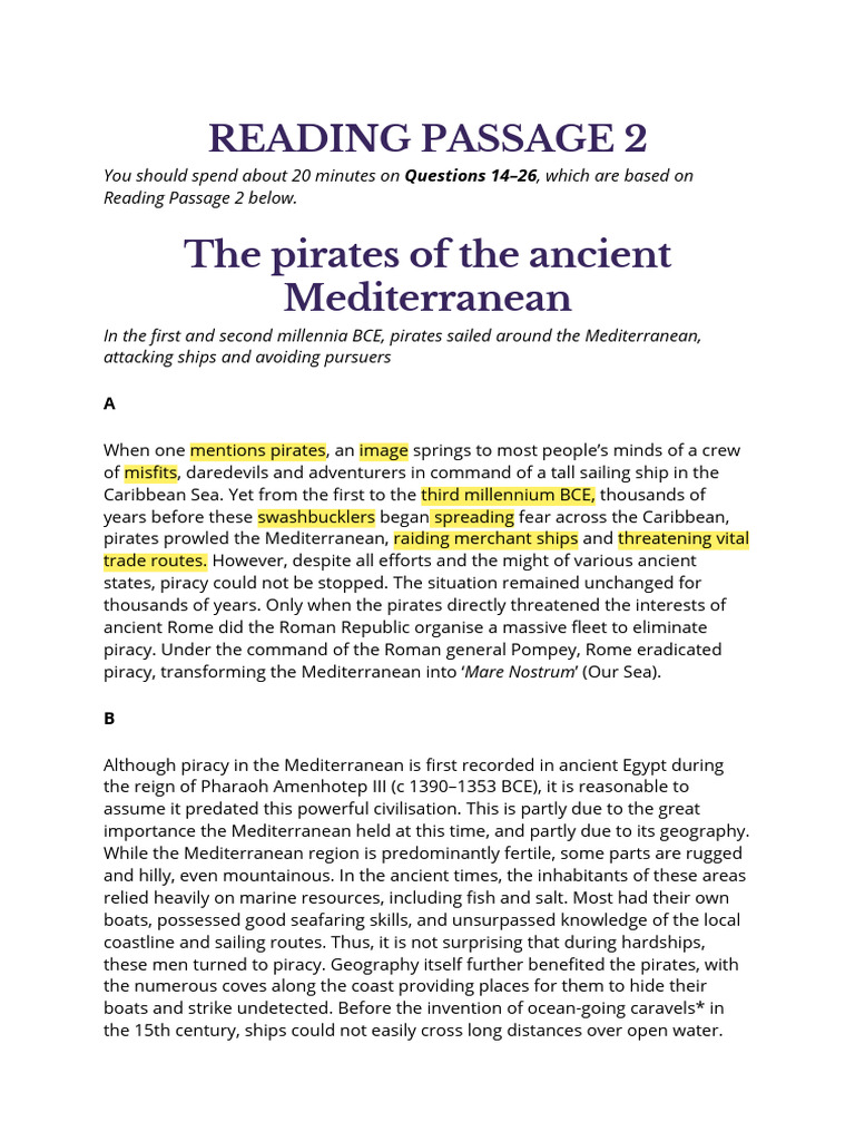 Ancient Mediterranean Pirates | PDF | Piracy | Water Transport