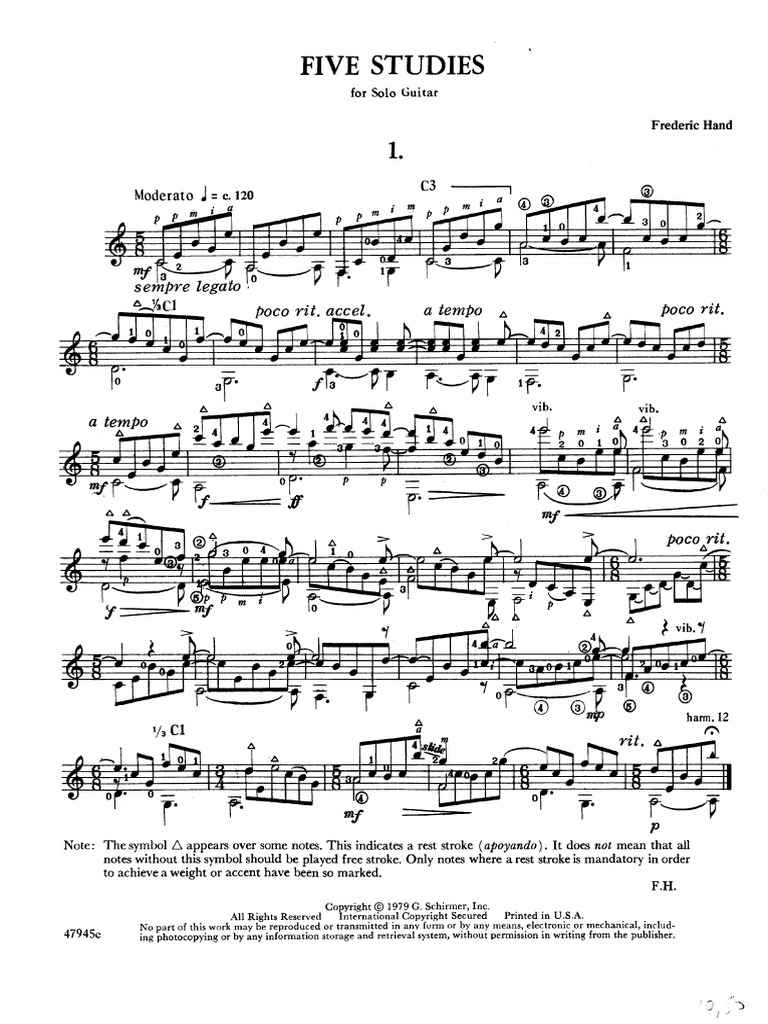 F. Hand - Estudio #1 | PDF