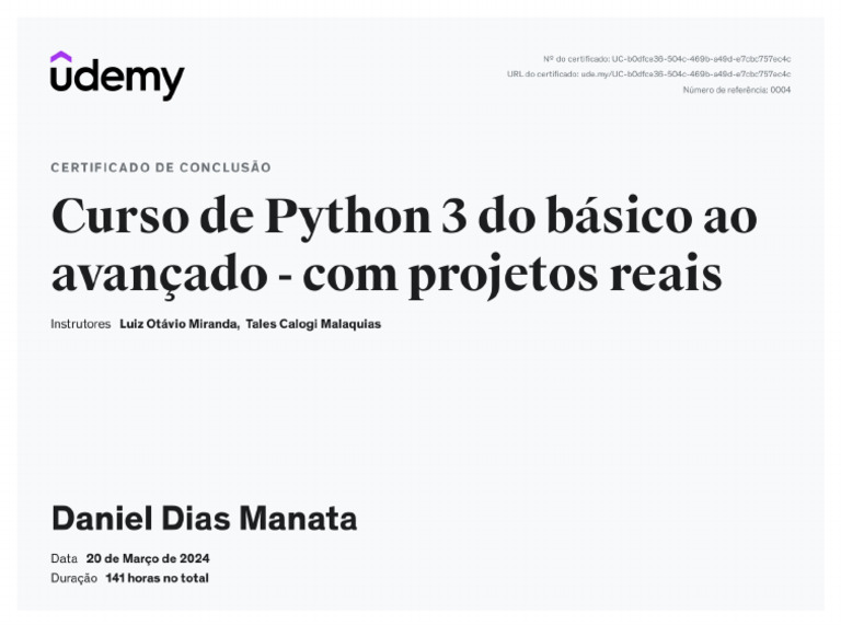 Certi Udemy | PDF