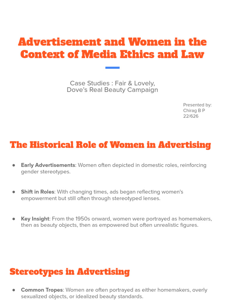 Women in Advertising: Ethics & Impact | PDF | Gender Role | Discrimination