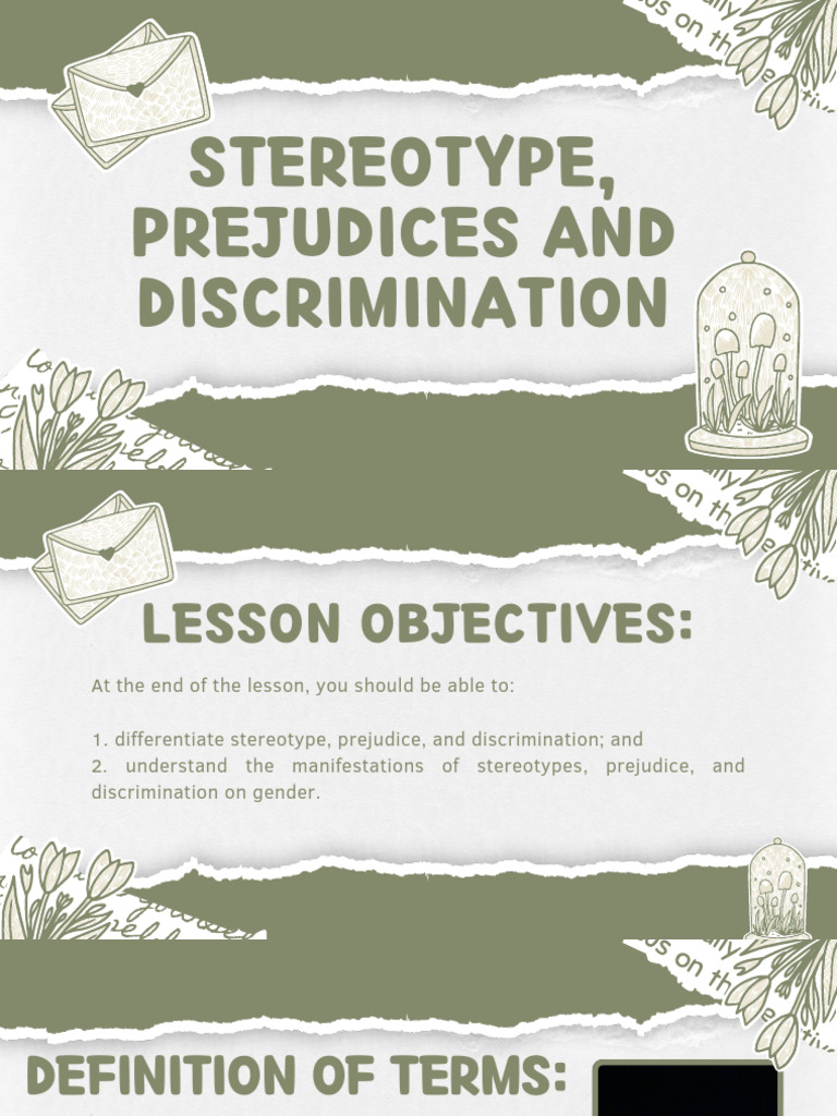 Understanding Stereotypes and Prejudice | PDF | Stereotypes | Prejudices