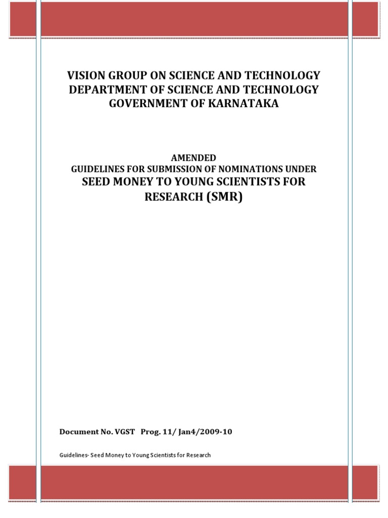 VGST | PDF | Doctor Of Philosophy | Science And Technology
