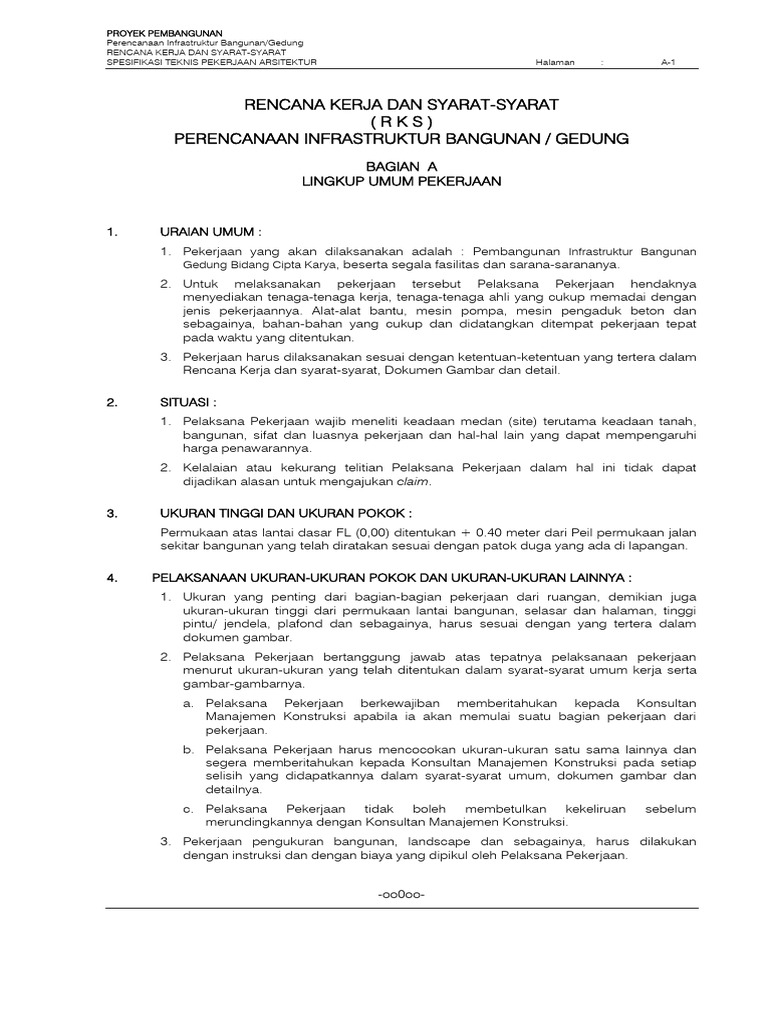Rencana Kerja Dan Syarat Kerja Pdf