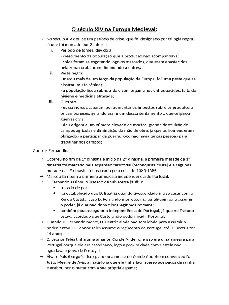 Crise e Transformações no Século XIV | PDF | Arquitetura gótica