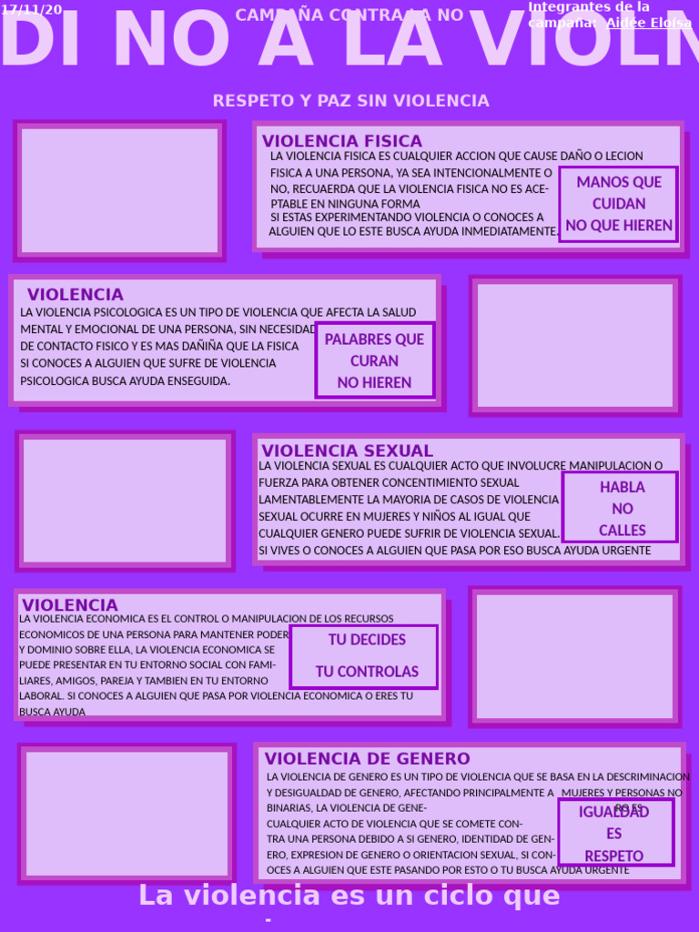 Campaña contra la violencia de género | PDF | Violencia | Etica social