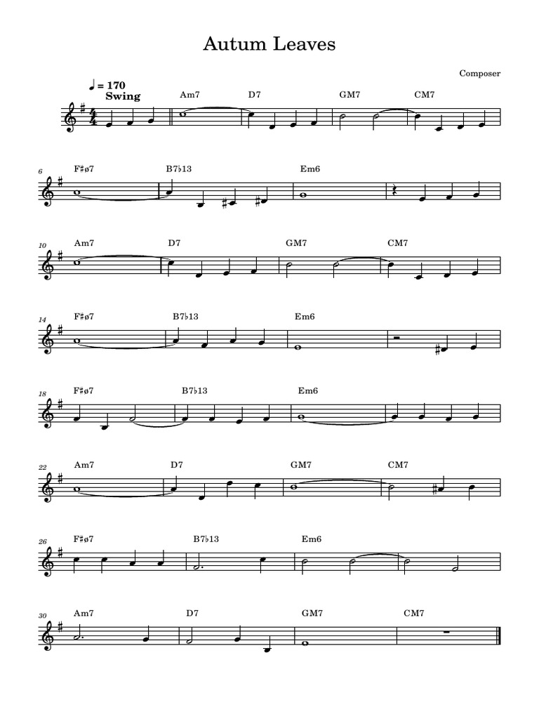 Autum Leaves | PDF