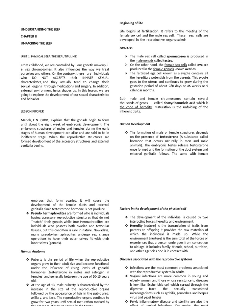 Exploring Physical Self and Sexuality | PDF | Sex | Puberty