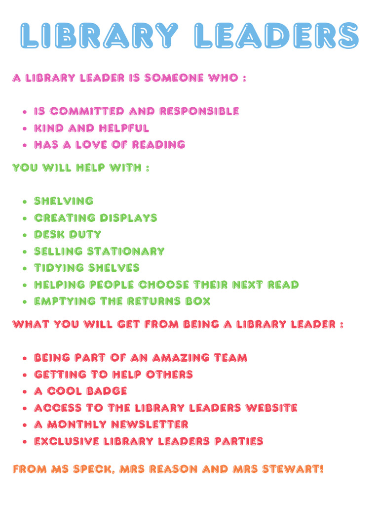 Become a Library Leader Today! | PDF