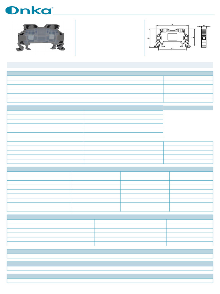 MRK 2.5mm² Terminal Block 1012 | PDF | Manufactured Goods | Electrical ...