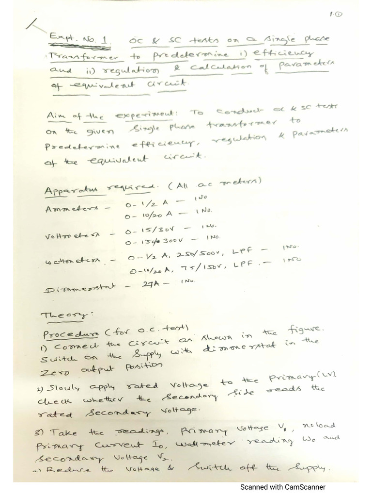 T and G Lab Experiments | PDF