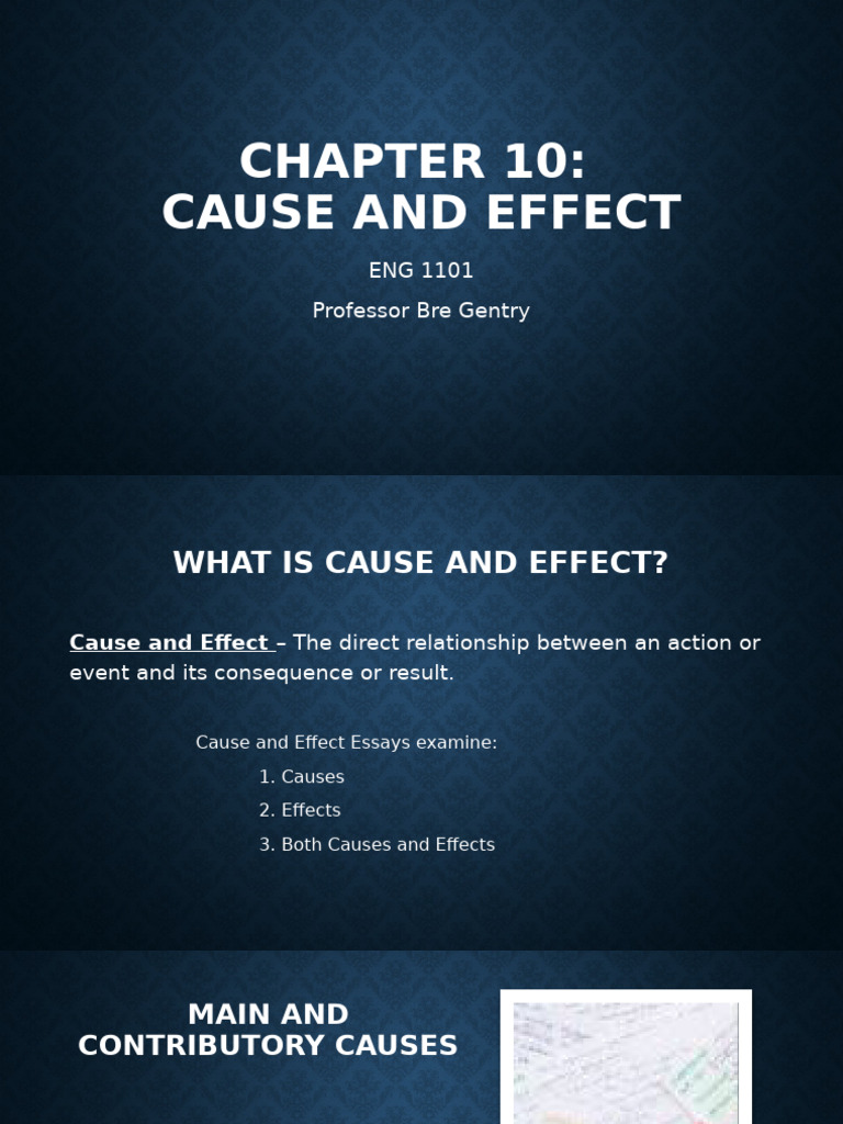 Understanding Cause and Effect Essays | PDF