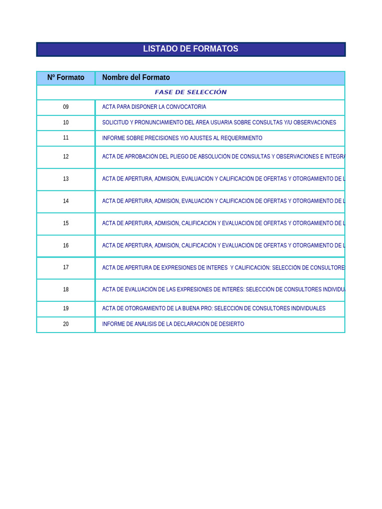 Formatos para Selección y Convocatoria | PDF | Servicio Civil | Quórum