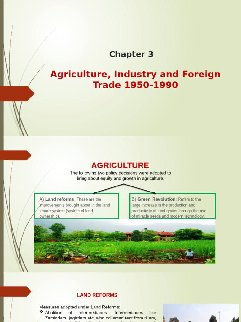 Green Revolution and Land Reforms in India | PDF | Green Revolution ...