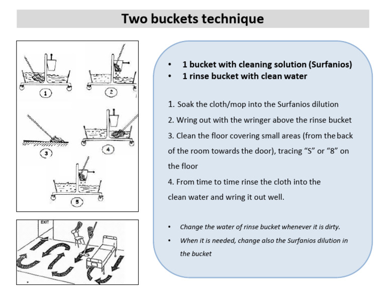 Two Buckets Cleaning Technique Guide | PDF