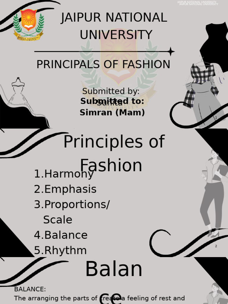 Principles of Fashion Design Explained | PDF | Harmony | Rhythm
