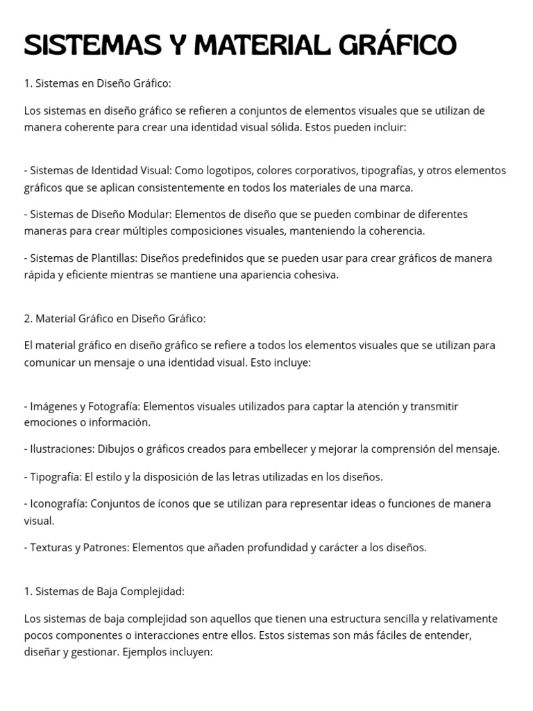 Sistemas y Material Gráfico en Diseño | PDF | Diseño gráfico | Diseño