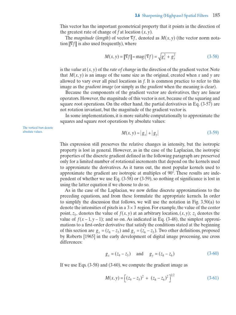 Highpass Spatial Filters Explained | PDF | Norm (Mathematics) | Gradient
