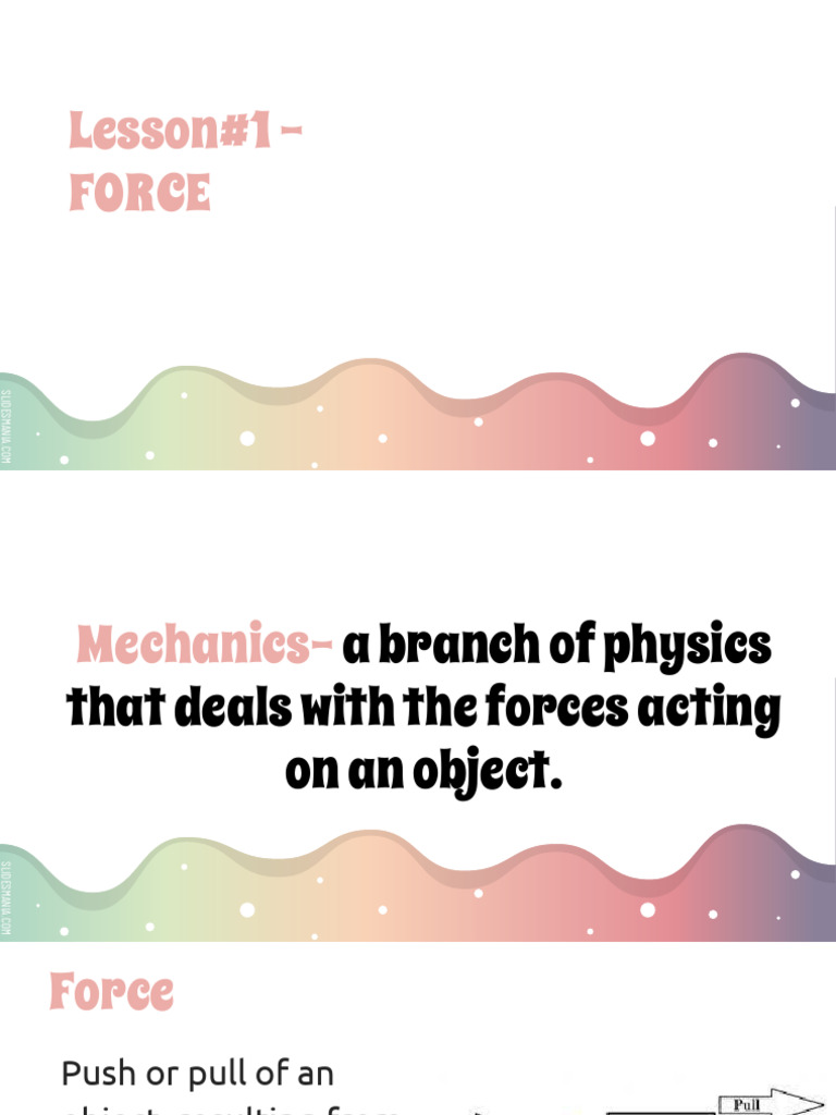 Types of Forces in Mechanics | PDF | Force | Theoretical Physics