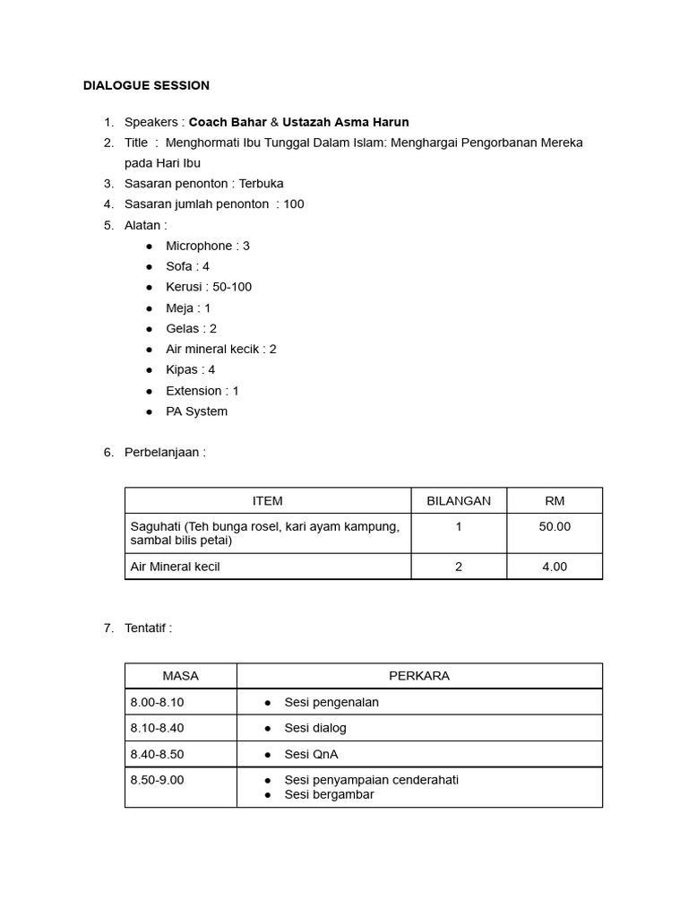 Dialogue Session | PDF