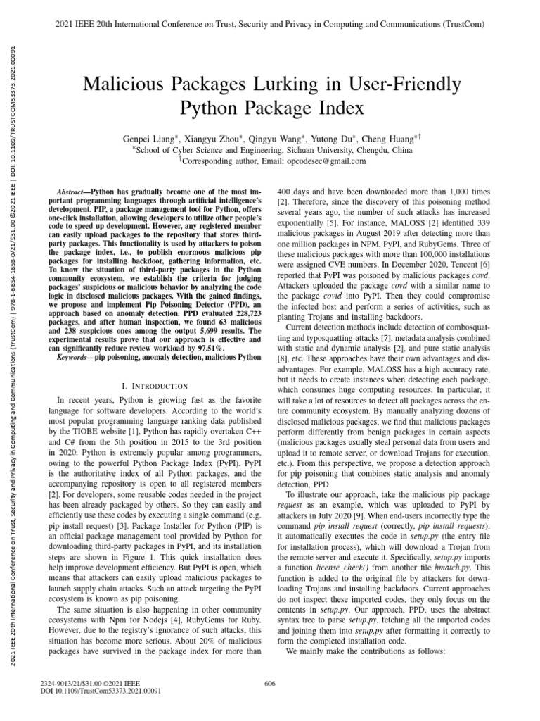 Malicious Packages Lurking in User-Friendly Python Package Index | PDF ... image.