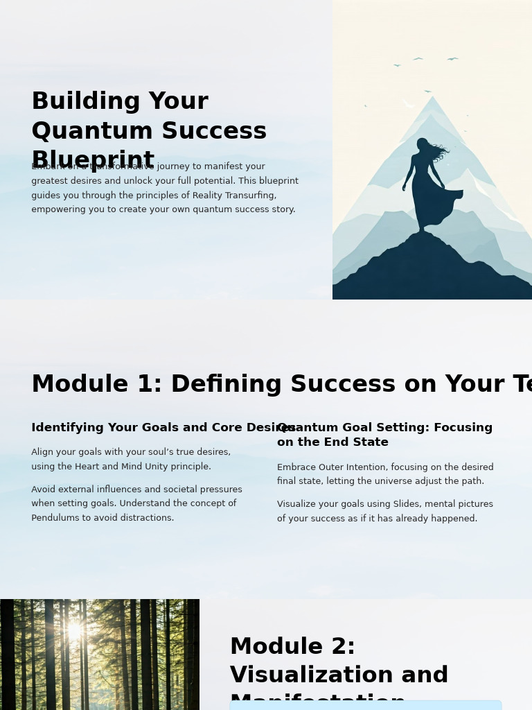 Quantum Success Blueprint Guide | PDF