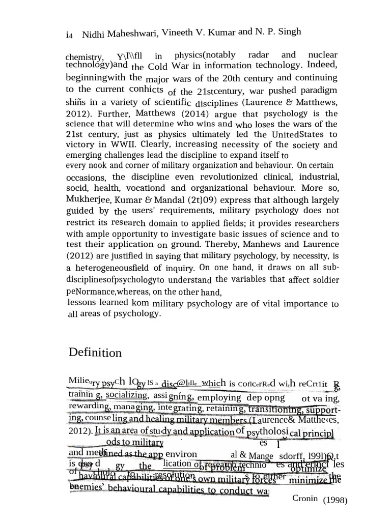 Military Psych | PDF | Psychology | Science