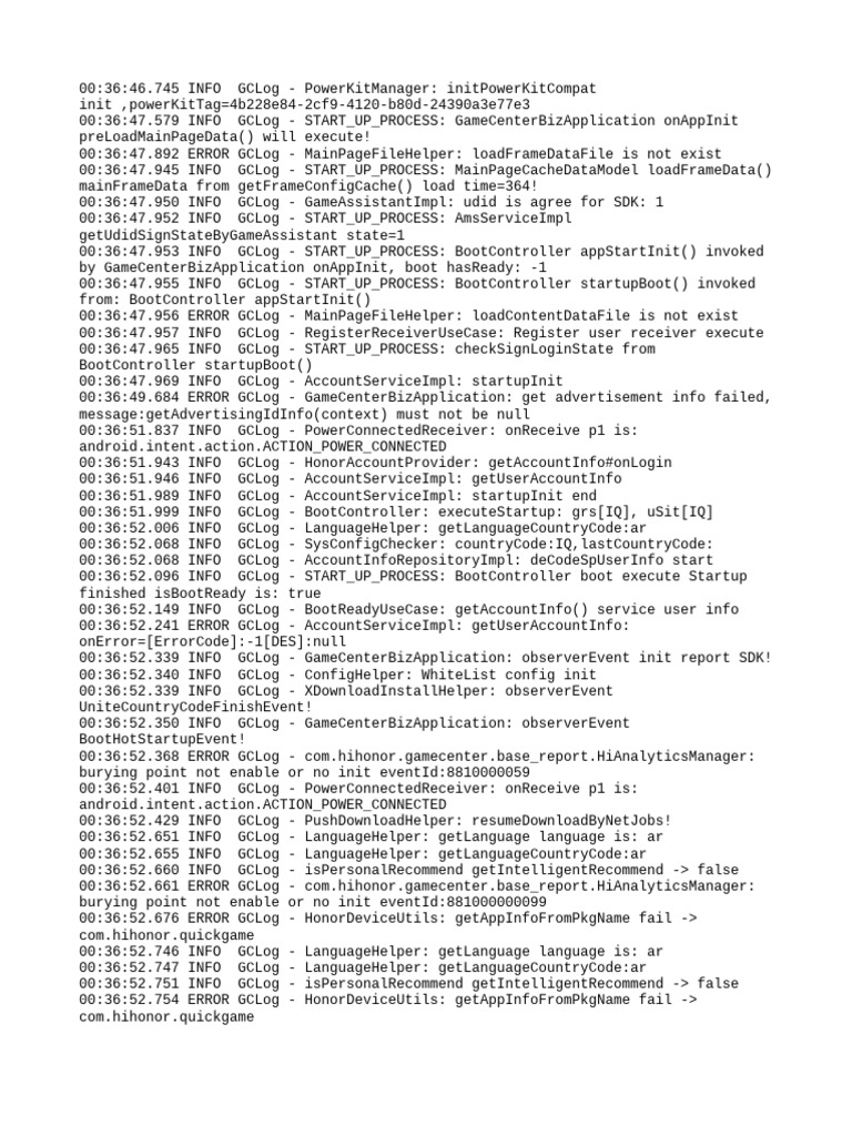 APK File Management Errors Log | PDF | Data Management | Information ...