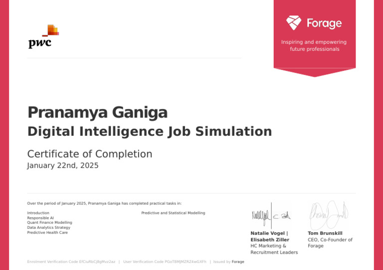 Forage Certificate of Completion | PDF
