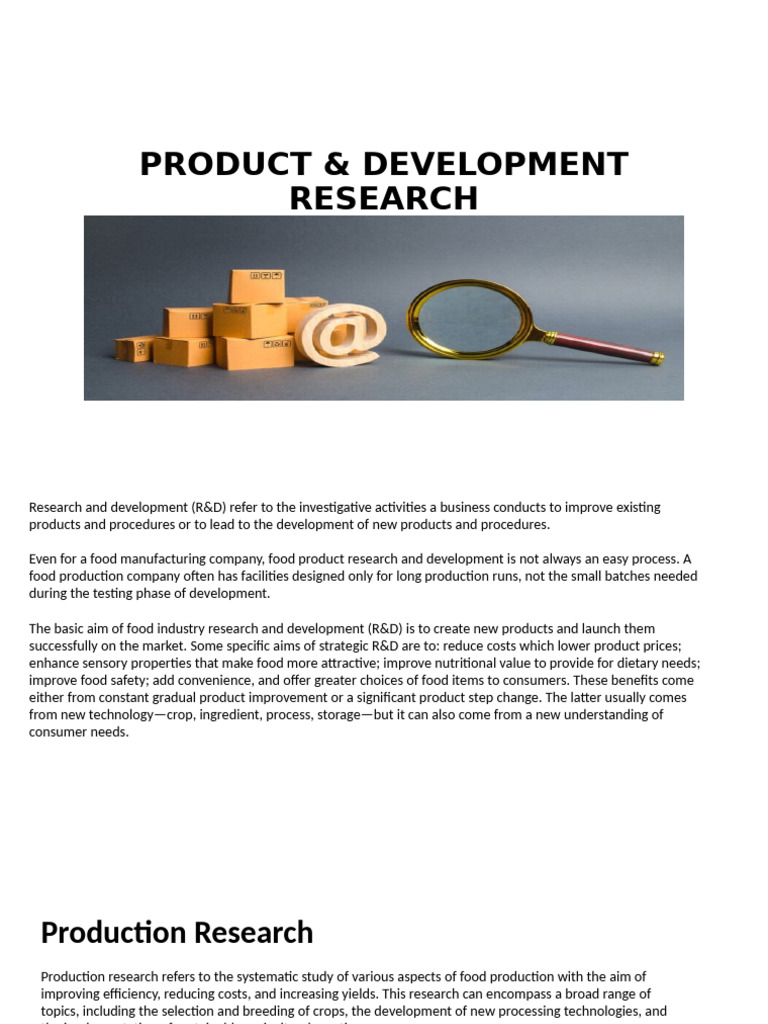 Product & Development Research.... | PDF | Taste | Senses