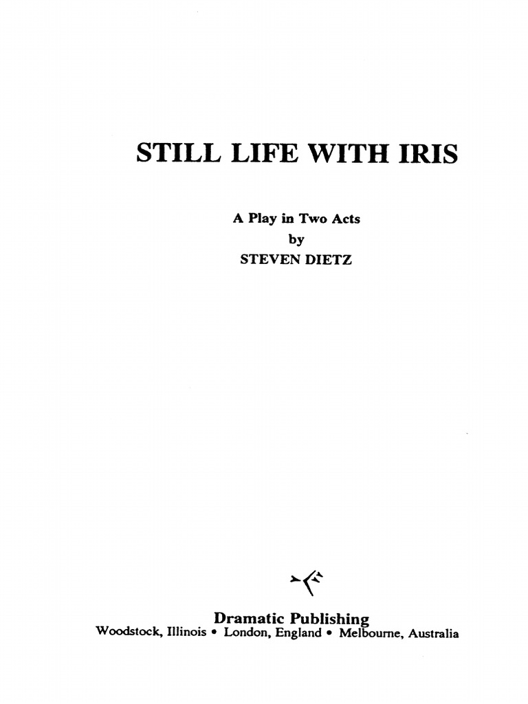 Still Life With Iris by Steven Dietz PDF