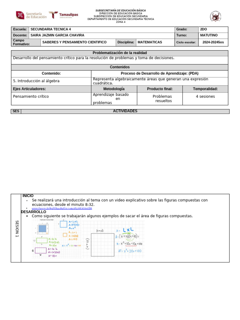 Planeacion Del 27 Al 31 de Enero | PDF | Cognición | Aprendizaje