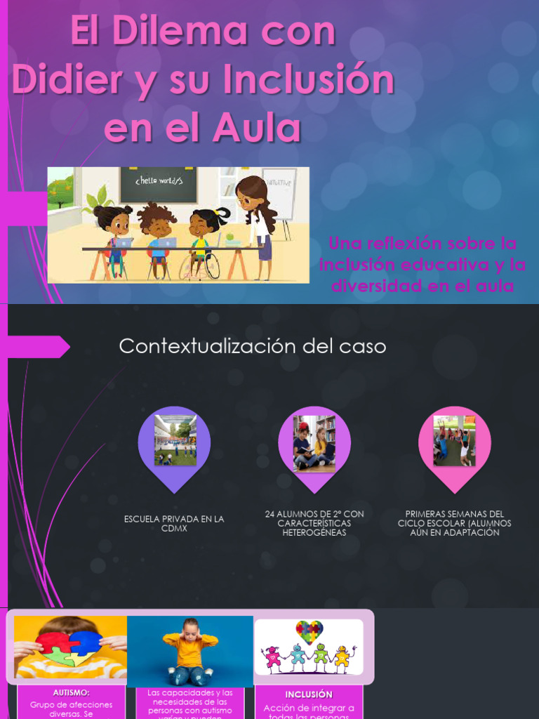 El Dilema Con Didier y Su Inclusión en El Aula | PDF | Inclusión ...