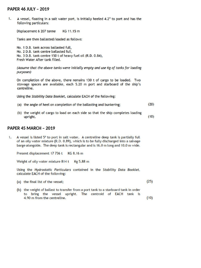 Questions List FSM Trim | PDF