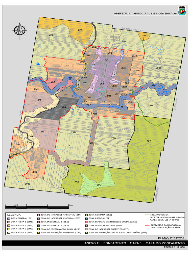 Anexo II - Zoneamento - Mapa 1 - Mapa Do Zoneamento | PDF