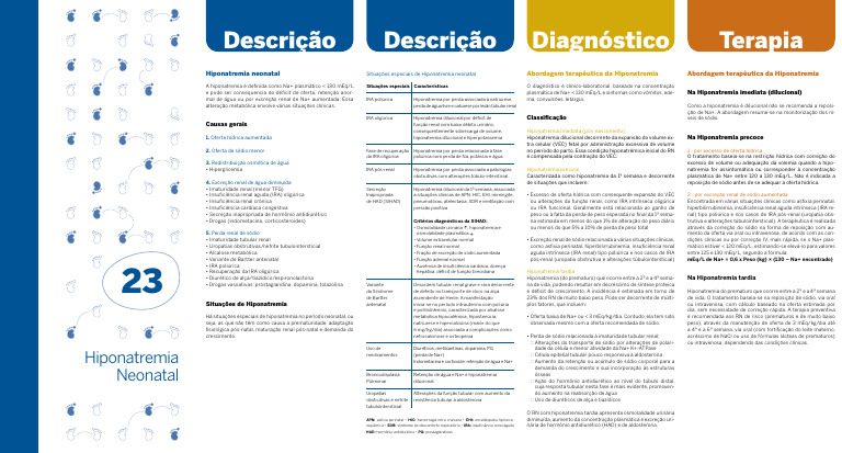 Hiponatremia Neonatal: Diagnóstico e Tratamento | PDF | Doenças e ...